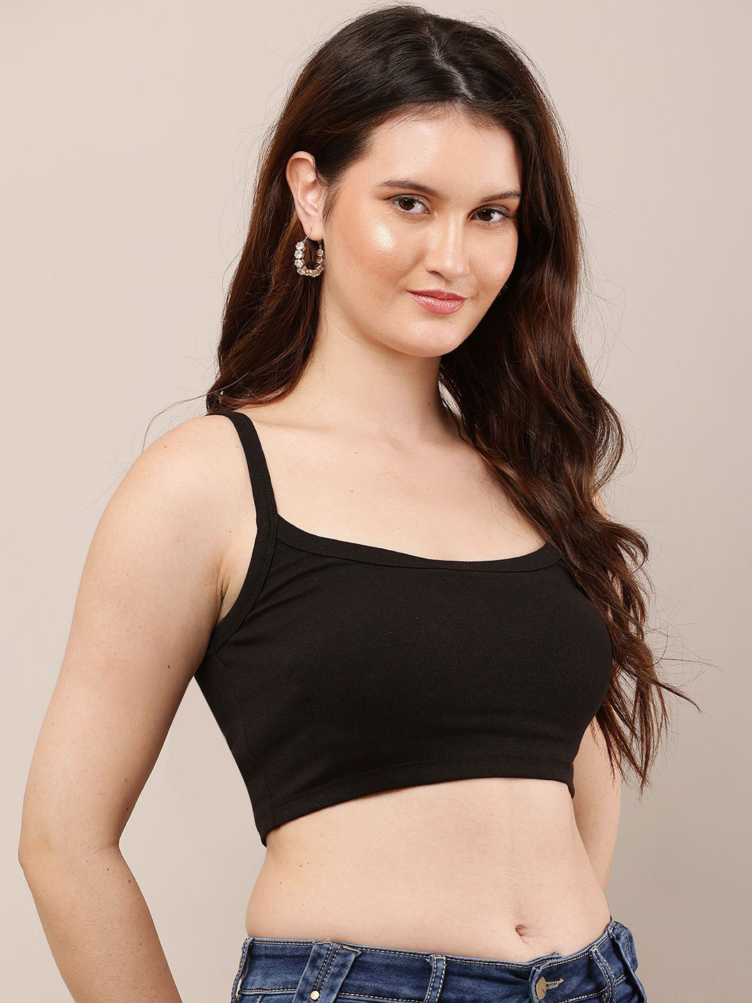 Noir Grace Strappy Crop Top