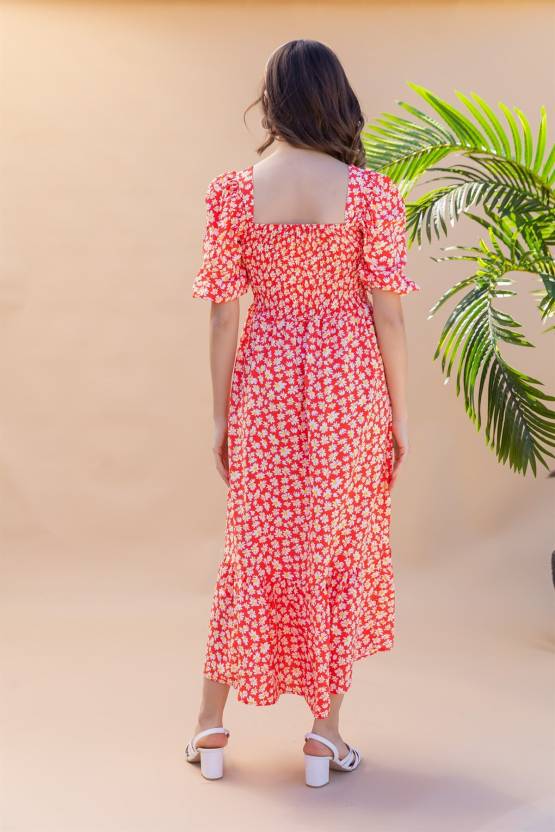 Charming Printed Maxi Dress