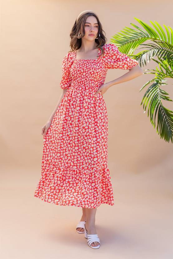 Classy Printed Maxi Dress Combo 5