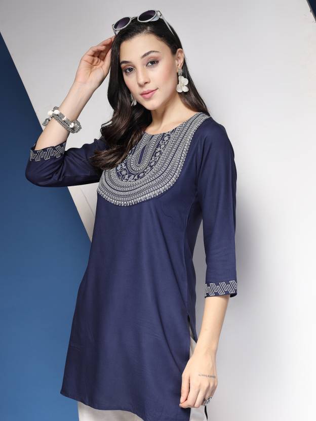 Blue Horizon Embroidered Kurta
