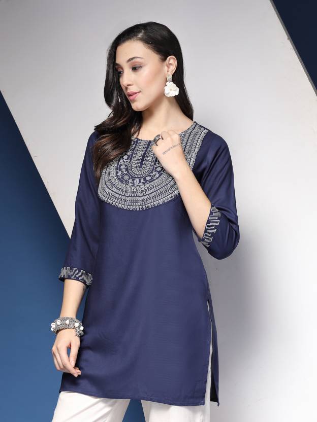 Blue Horizon Embroidered Kurta