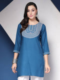 Sky Serenity Viscose Kurta