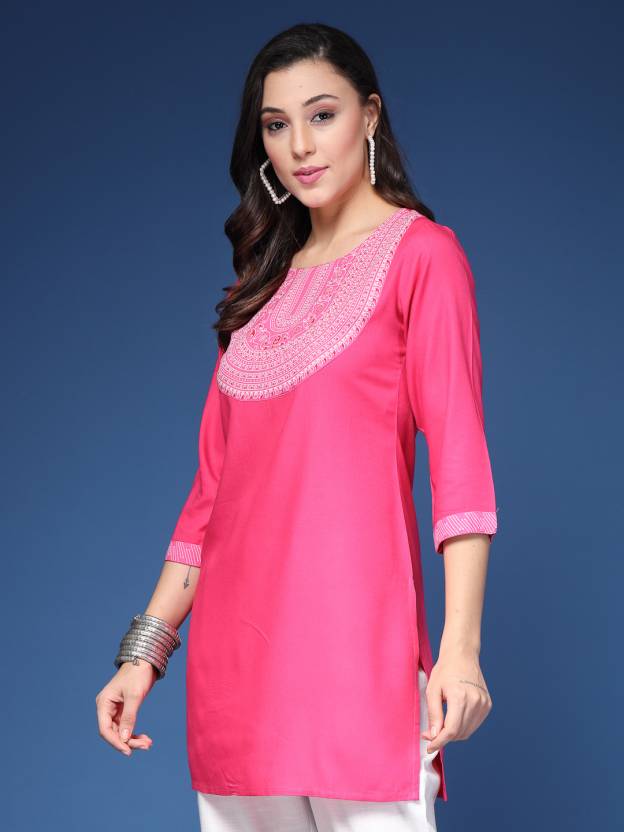 Pink Harmony Viscose Kurta