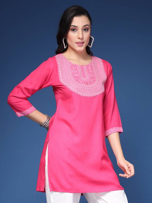 Pink Harmony Viscose Kurta