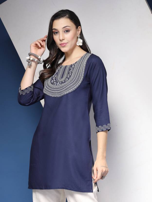 Blue Horizon Embroidered Kurta