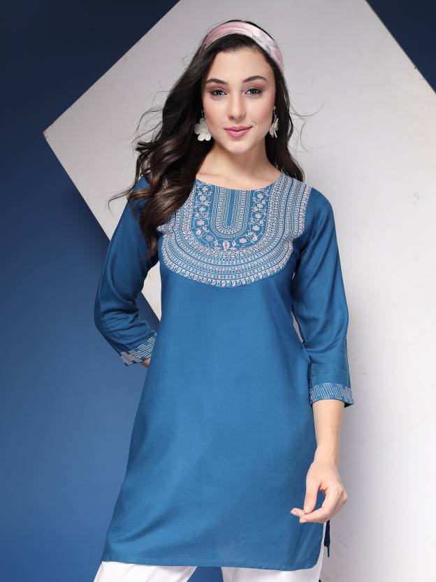 Sky Serenity Viscose Kurta