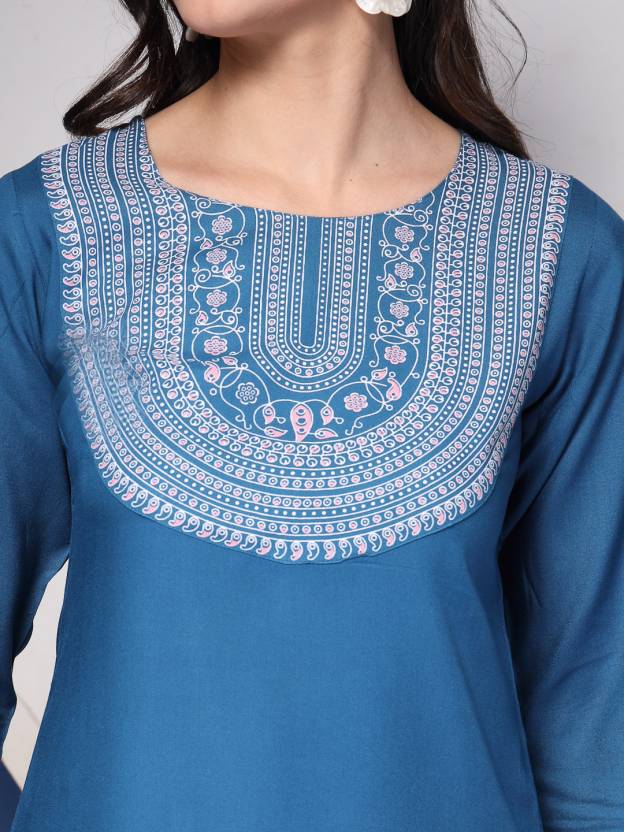 Sky Serenity Viscose Kurta