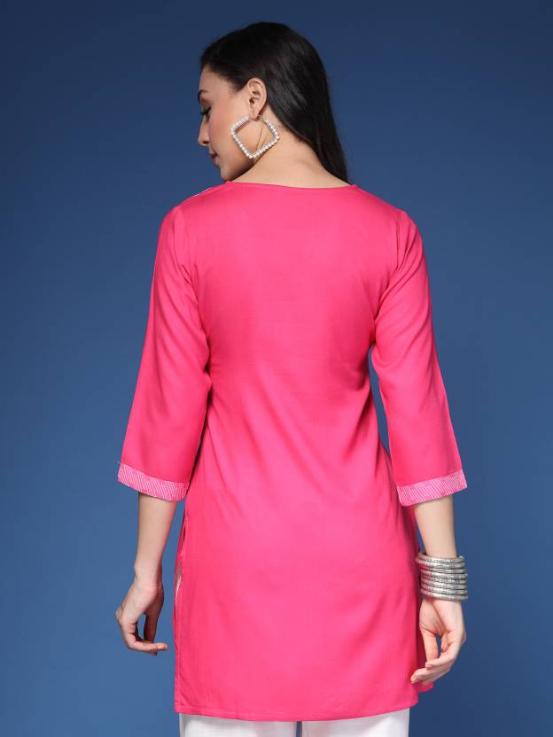 Pink Harmony Viscose Kurta