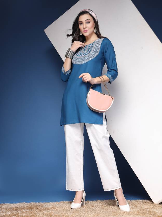 Sky Serenity Viscose Kurta