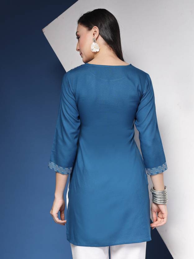 Sky Serenity Viscose Kurta