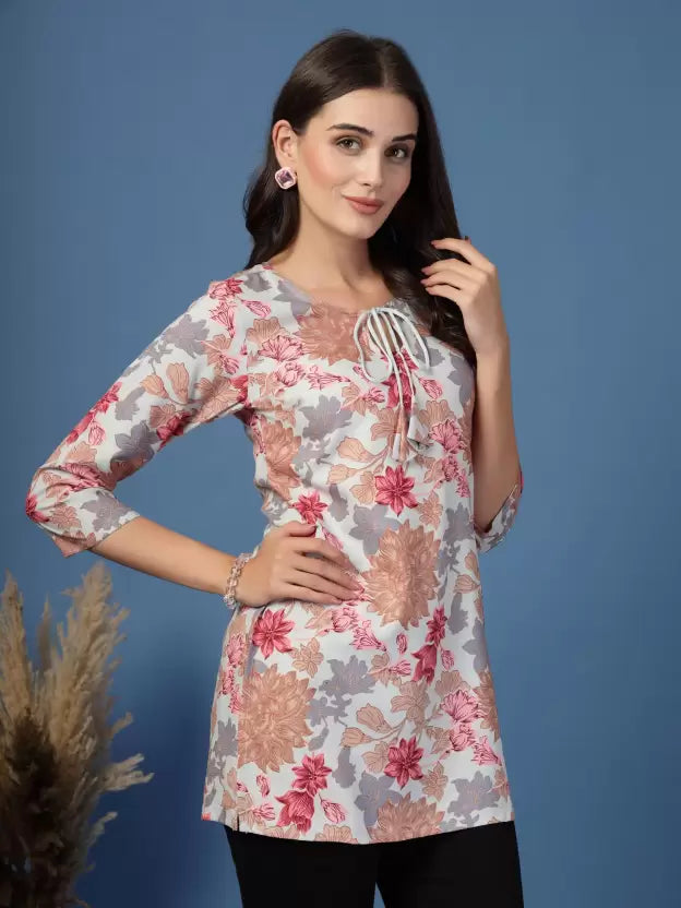 Comfortable Green Floral Straight Kurta