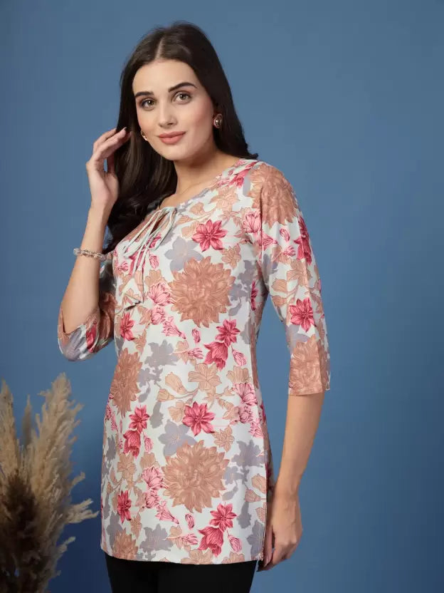 Comfortable Green Floral Straight Kurta