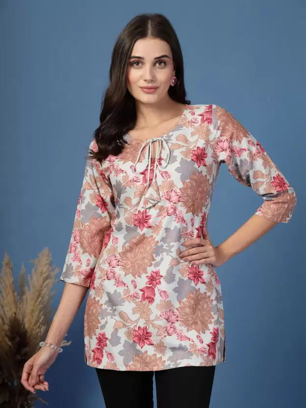 Comfortable Green Floral Straight Kurta