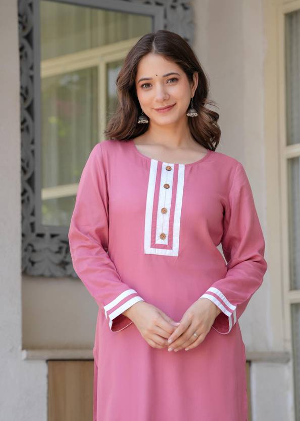 Peach Blossom Straight Kurta
