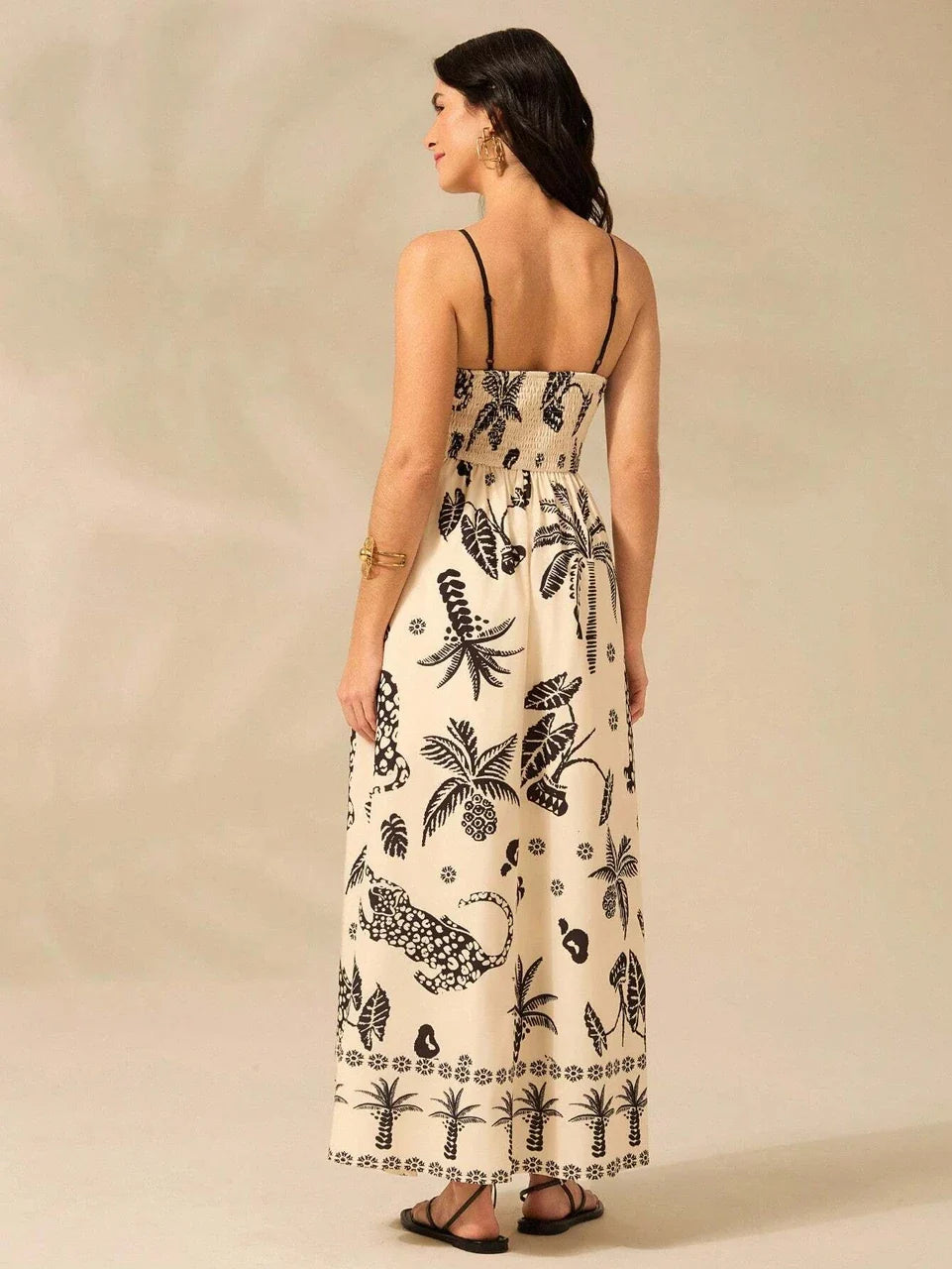 Blooming Pearl Fit & Flare Maxi Dress