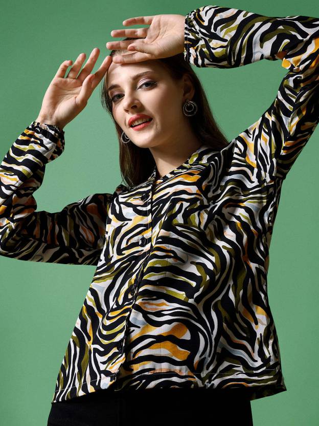 Multicolor Printed Full Sleeves Shirt