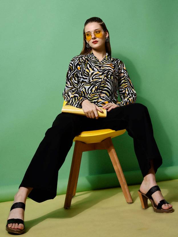 Multicolor Printed Full Sleeves Shirt