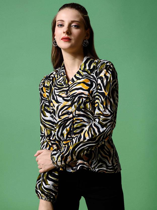 Multicolor Printed Full Sleeves Shirt