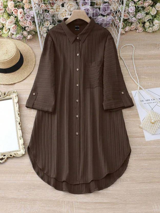 Chic Collared Shirt Dress