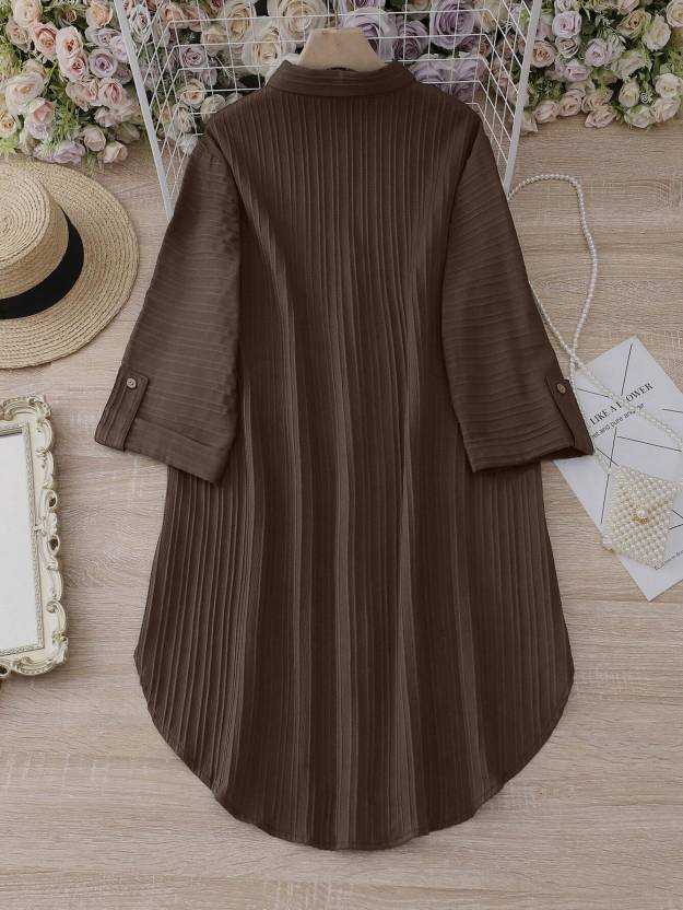Chic Collared Shirt Dress
