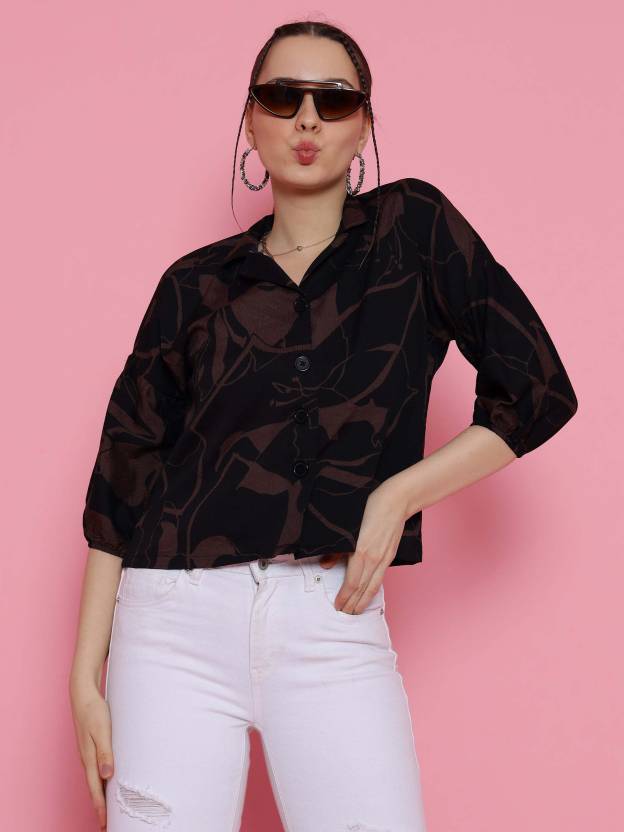 Espresso Charm Lapel Shirt