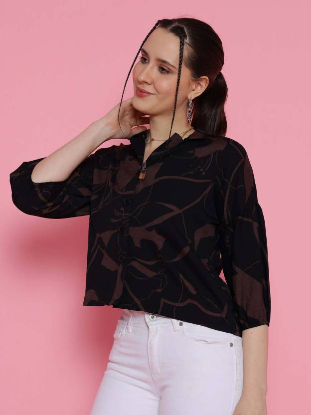 Espresso Charm Lapel Shirt