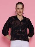 Espresso Charm Lapel Shirt