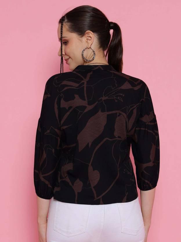 Espresso Charm Lapel Shirt