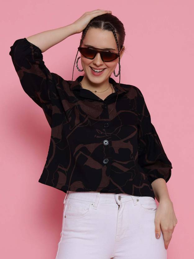 Espresso Charm Lapel Shirt