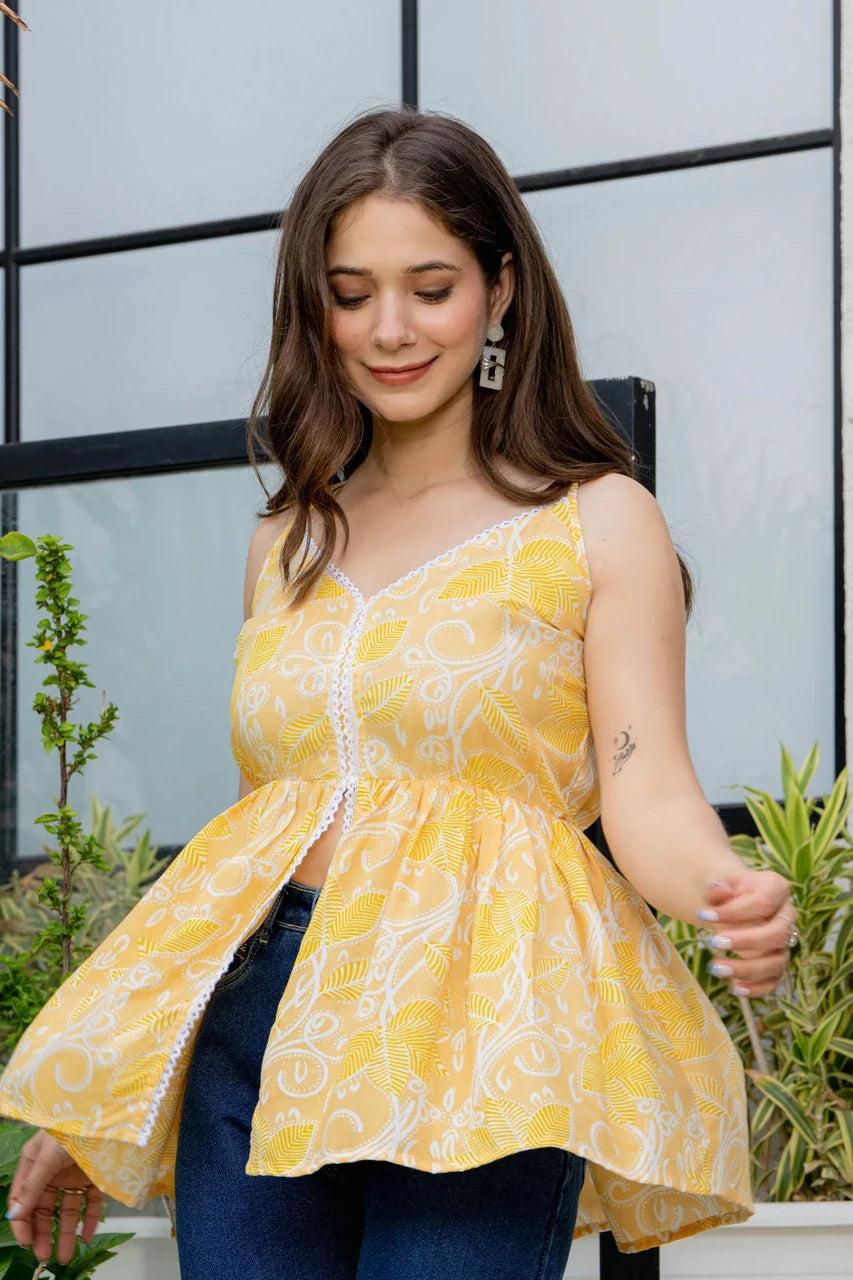 Sunshine Bloom Flared Top