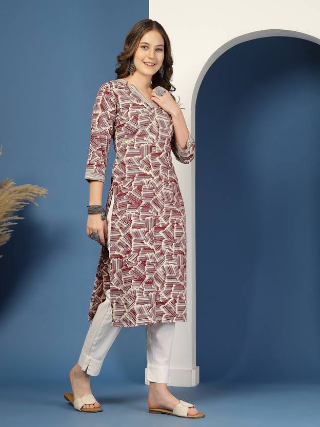 Blossom Grace Maroon Kurta
