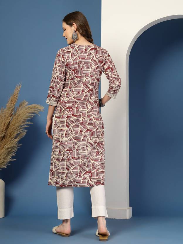 Blossom Grace Maroon Kurta
