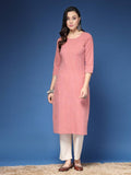 Timeless Peach Casual Kurta