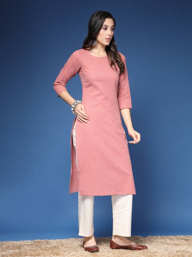 Timeless Peach Casual Kurta