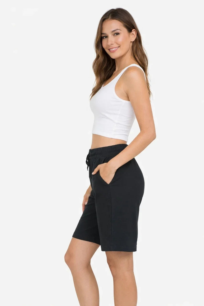 Black Comfort Cotton Shorts