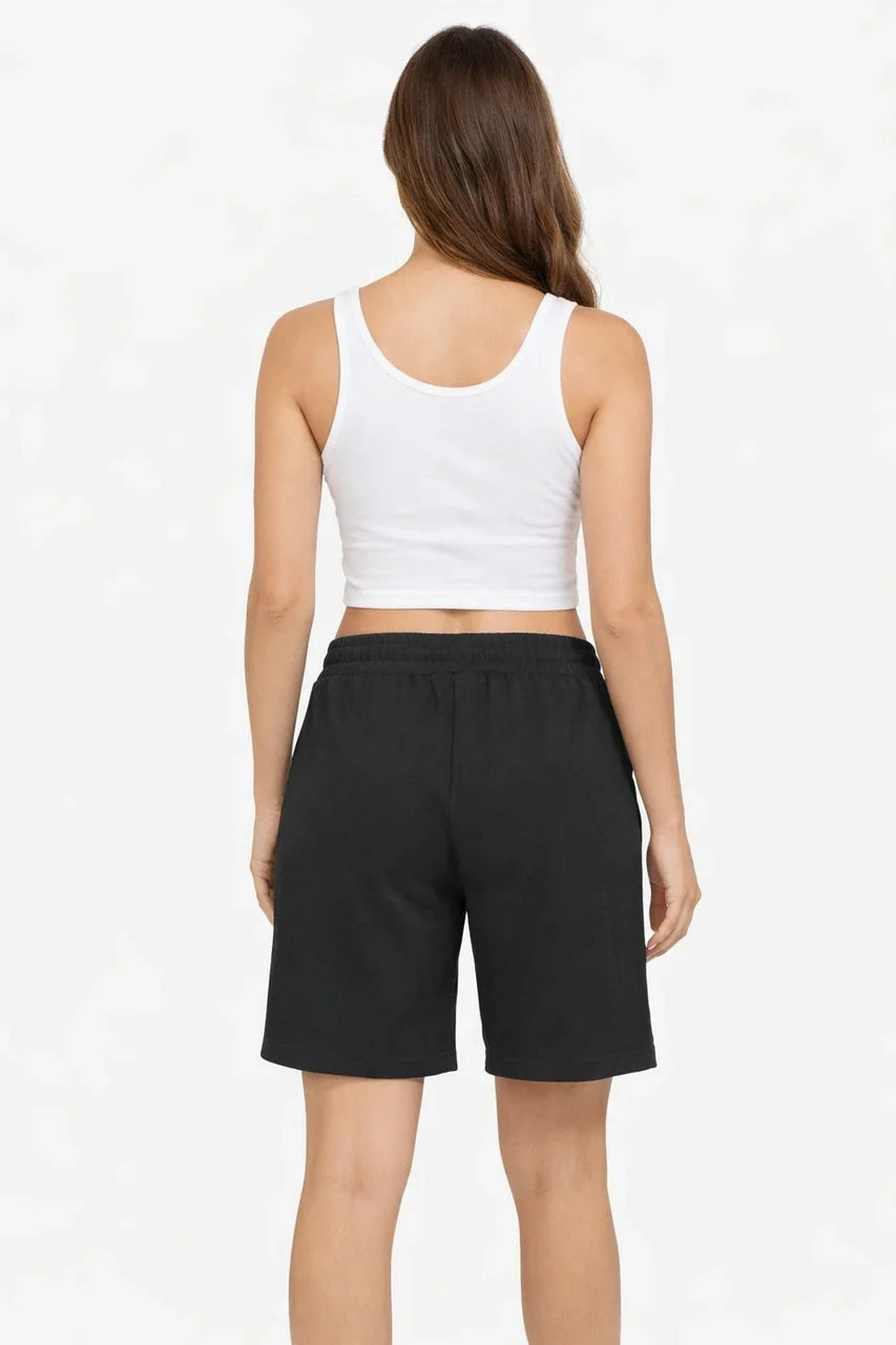 Black Comfort Cotton Shorts