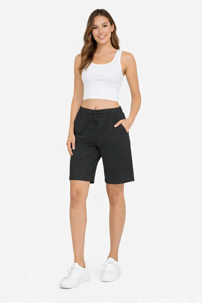 Black Comfort Cotton Shorts