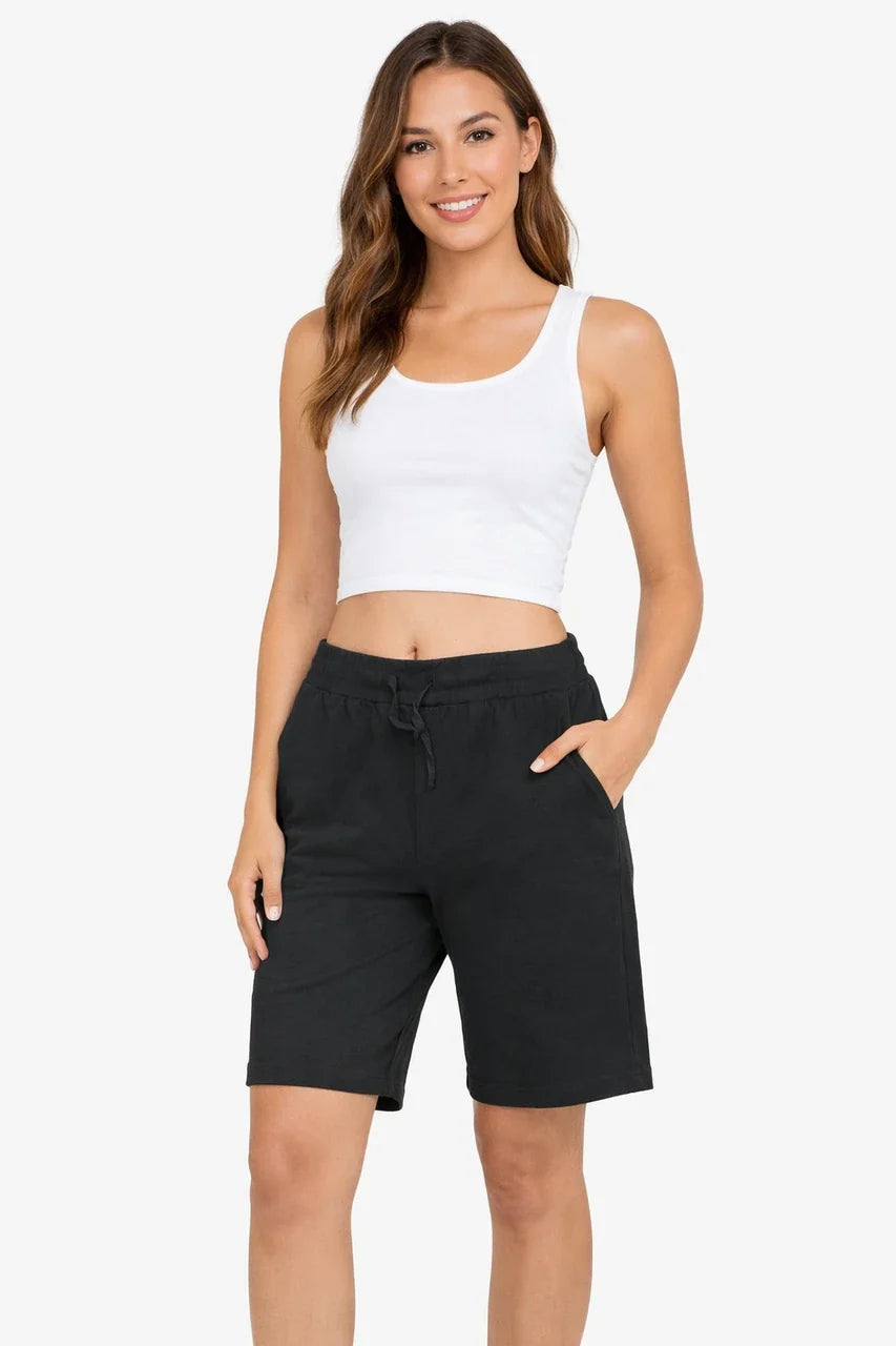 Black Comfort Cotton Shorts