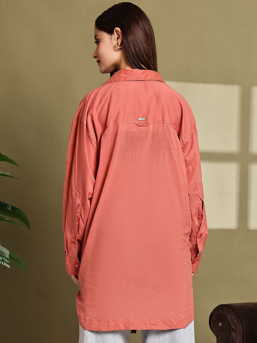 Rust Classic Spread Collar Shirt
